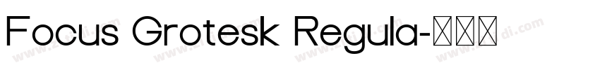 Focus Grotesk Regula字体转换 Focus Grotesk Regula字体转换